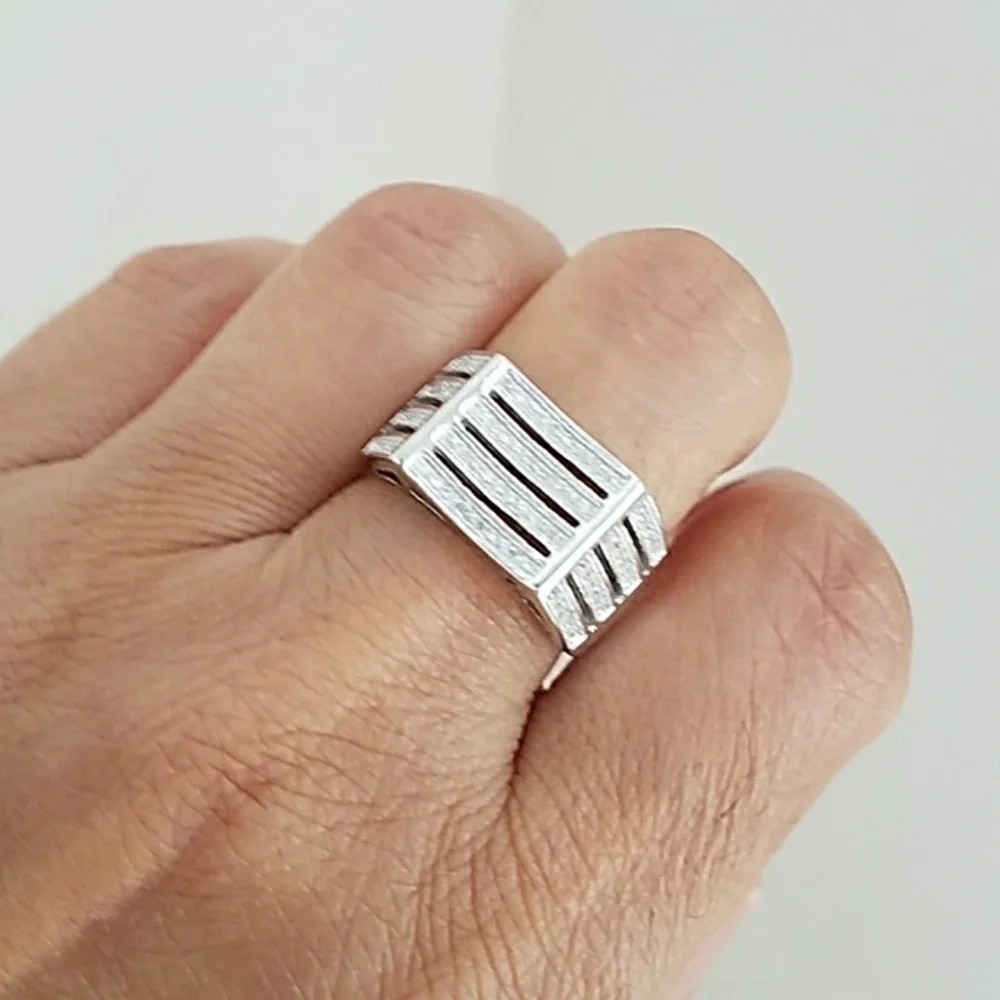14k Gold plated men's Wedding Band Ring